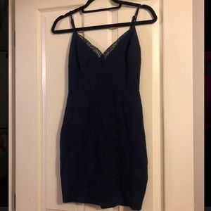 Lush blue mini dress